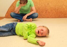 child having a tantrum