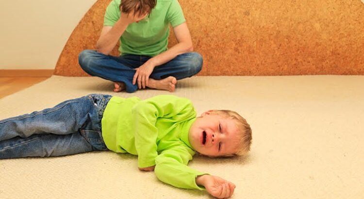 child having a tantrum